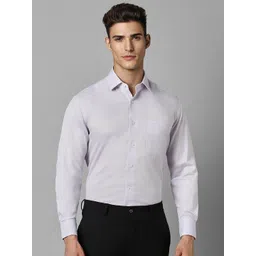 Luxure by Louis Philippe Spread Collar Pure Cotton Formal Shirt-picture-26