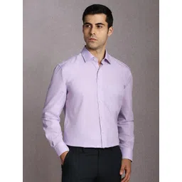 Luxure by Louis Philippe Spread Collar Pure Cotton Formal Shirt-picture-23