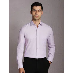 Luxure by Louis Philippe Spread Collar Pure Cotton Formal Shirt-picture-31