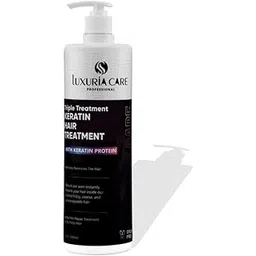 Luxuria Care Triple Treatment Keratin (1000ml) Straight Smooth Hair| Dry Damage Repair | Keratin Last Up To 6 Months (Pack of 1)-picture-35