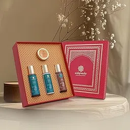 Luxury Ayurvedic Repair Essentials Wedding Gift Box Set for Women and Men | Premium Luxury Gift Set | Skin & Hair Care Gifting Box with Bhringraj Shampoo, Bhringraj Conditioner, Bhringraj Oil and Day Cream-picture-23