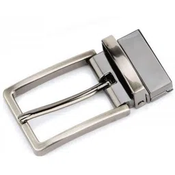 luxury leather Men Casual, Formal, Evening, Party Silver Metal Reversible Belt-picture-10