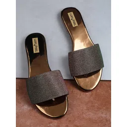 Luxyfeel Embellished Open Toe Flats-picture-24