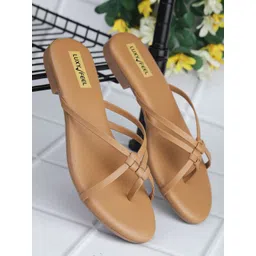 Luxyfeel No Back Strap Open Toe Flats-picture-13