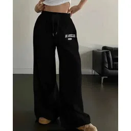 lveorch Women Solid Black Track Pants-picture-21