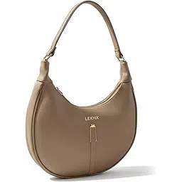 lx lekhx LEKHX Luna Women’s Black Hobo Shoulder Bag | Premium PU Leather Handbag for Office, College & Daily Use | Stylish Lightweight Designer Purse-picture-40