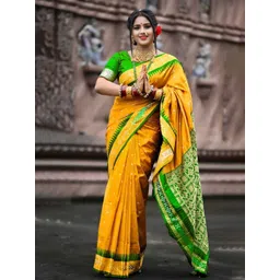 LYANNA Woven Design Zari Art Silk Handloom Sambalpuri Saree-picture-10