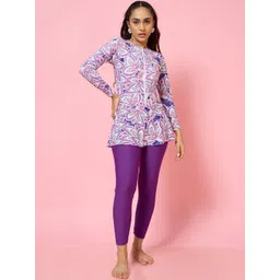 LYCOT Girls Printed Swim Set With Attached Tights-picture-38