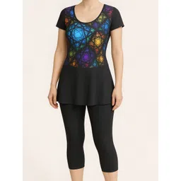 LYCOT Printed Swimming Dress With Attached Shorts-picture-30