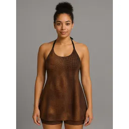 LYCOT Printed Swimming Dress With Attached Shorts-picture-34