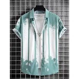 Lycra Fabric Digital Printed Half Sleeve Shirt Multicolour-picture-37