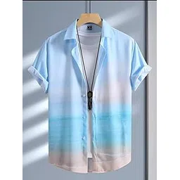 Lycra Fabric Digital Printed Half Sleeve Shirt Multicolour-picture-13