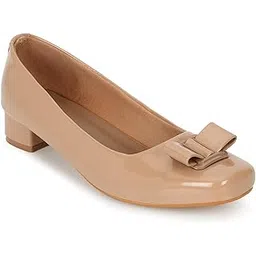 lydc london Women’s Beige Block Pumps | Ultra-Comfort Formal Heels for Office, Workwear, Parties & Daily Fashion | Lightweight All-Day Wear Heels for Women-picture-32