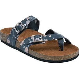 lydc london Women’s Slip-On Comfort Sandals – Black Flower | Lightweight, Anti-Skid Flats for Effortless Style-picture-12