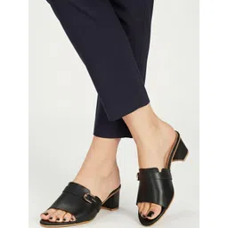 LYDC PU Block Mules with Buckles-picture-31