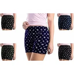 lykor Women's Boyshorts Underwear Bloomer Cotton Boyleg Boxer Panties Pack of 5-picture-55