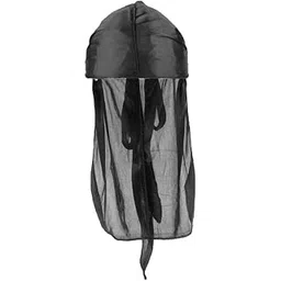 lyla LOOM TREE® Durag Headwear Wave Cap Hair Loss Scarf Cap Muslim Bandana Turban Black|Hats-picture-28