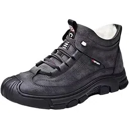 lyla Winter Snow Boots Casual Men's Winter Short Boots for Camping Hiking Outdoor Gray Size 40-picture-54