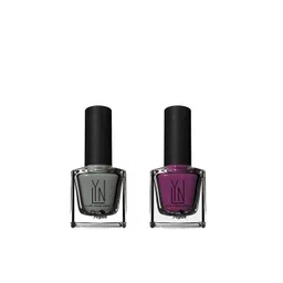 LYN LIVE YOUR NOW Set Of 2 Creme Nail Polish- 8ml Each - Birds Of Grey & Grape Expecations-picture-41