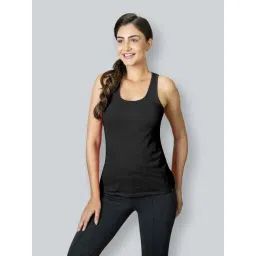 Lyra Black Cotton Plain Tank Top-picture-39