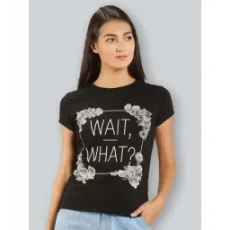 Lyra Black Cotton Printed T-Shirt-picture-33
