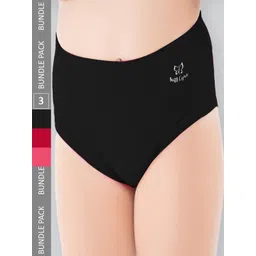 LYRA Girls Pack Of 3 Assorted Anti-Odour Cotton Hipster Briefs LYRA_251_9T10_AST_3PC image 1