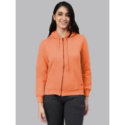 Lyra Orange Cotton Hooded Sweatshirt-picture-31
