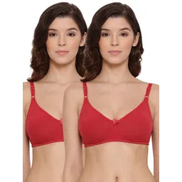 LYRA Pack Of 2 Combed Cotton Seamless Moulded Encircled Bra-picture-47