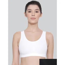 LYRA Pack Of 2 Combed Cotton Sweat Absorbent Stretchable Sports Bra-picture-33