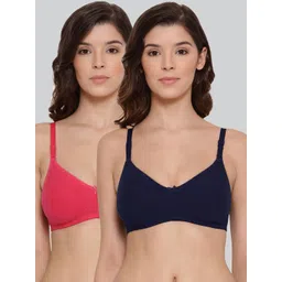LYRA Pack Of 2 Combed Cotton Wirefree Secret Support Bra with Detachable Strap-picture-36