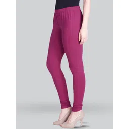 LYRA Pack Of 3 Churidar Length Cotton Lycra Leggings image 4