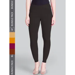 LYRA Pack Of 5 Ankle-Length Leggings-picture-41