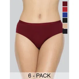 LYRA Pack of 6 Assorted Anti-Odour Outer-Elastic Hipster Briefs-picture-20