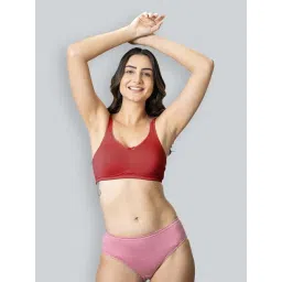 Lyra Red Cotton T-Shirt Bra-picture-48