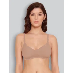 LYRA Tan Combed Cotton Rich Full Coverage Spacer Bra-picture-33