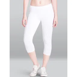 Lyra White Cotton Capris-picture-17