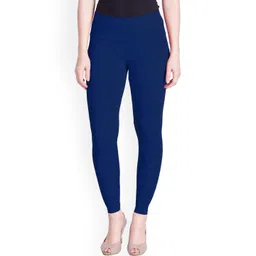 LYRA Women Blue Solid Ankle Length Leggings-picture-45