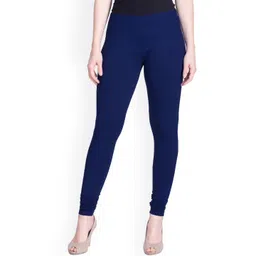 LYRA Women Blue Solid Churidar Length Leggings-picture-26