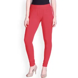 LYRA Women Fuchsia-Pink Solid Churidar Length Leggings-picture-25