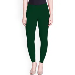LYRA Women Green Solid Ankle Length Leggings-picture-41