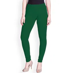 LYRA Women Green Solid Churidar Length Leggings-picture-36