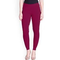 LYRA Women Magenta Pink Solid Ankle-Length Leggings-picture-27