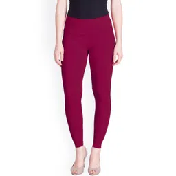LYRA Women Magenta Solid Ankle-Length Leggings-picture-33