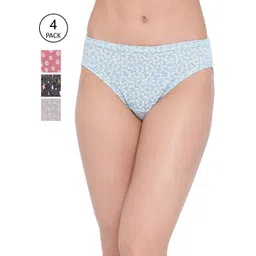 LYRA Women Pack Of 4 Assorted Printed Pure Cotton Bikini Briefs-picture-20
