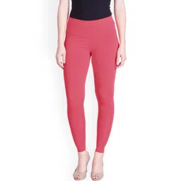 LYRA Women Pink Solid Ankle Length Leggings-picture-16