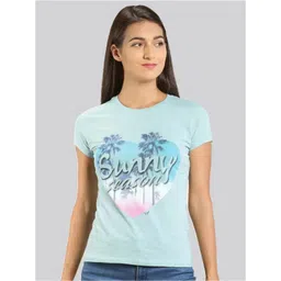 LYRA Women Printed Round Neck Cotton T-shirt-picture-36