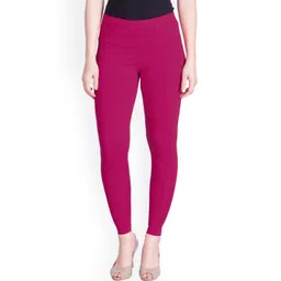 LYRA Women Purple Solid Ankle Length Leggings-picture-23