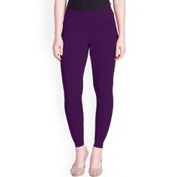 LYRA Women Purple Solid Ankle-Length Leggings-picture-27
