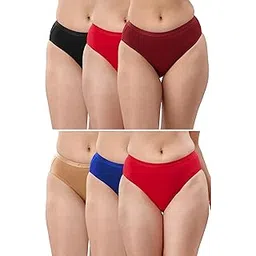 lyra Women's Premium Cotton Hipster Panty | Assorted | Pack of 6-picture-17