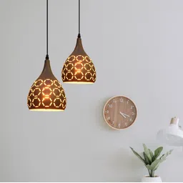 lyse decor Aluminum Grey Hanging for Bedroom, Hall and living room etc. Pendants Ceiling Lamp-picture-11